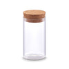 Zeller Borcan pentru depozitare cu capac din pluta, Transparent Glass, 175 ml, Ø 5,5xH10 cm