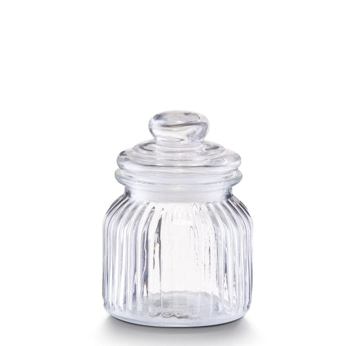 Zeller Borcan pentru depozitare din sticla Nostalgia, capac etans, 600 ml, Ø 11xH14,5 cm