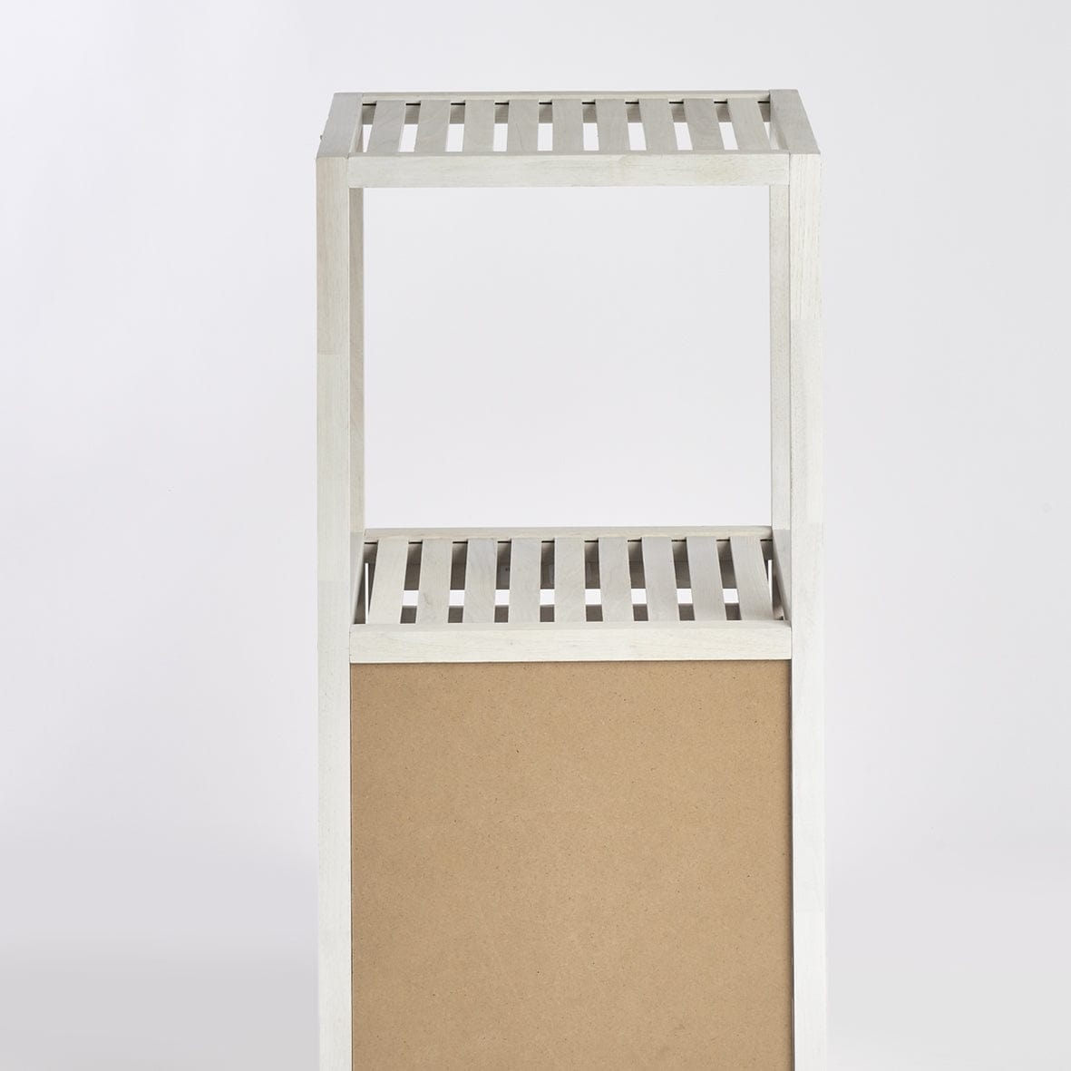 Zeller Cabinet din lemn cu 1 usa Wood Alb / Natural, l39,5xA35,5xH86,5 cm