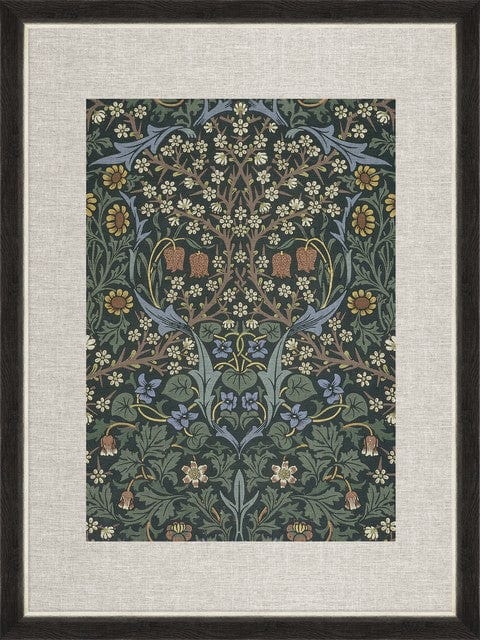 Tablou 2 piese Framed Linen Chinese Floral I & II