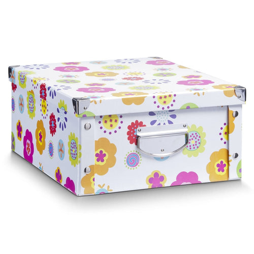 Zeller Cutie decorativa pentru depozitare, din carton, Kids 2H Multicolor, L40xl33xH17 cm