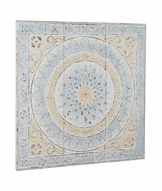 Decoratiune de perete din metal, Ayat L Multicolor, l91xA3,5xH91 cm