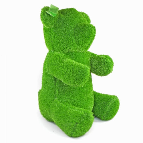 Decoratiune din iarba artificiala, Bear Garden, L60xl45xH80 cm