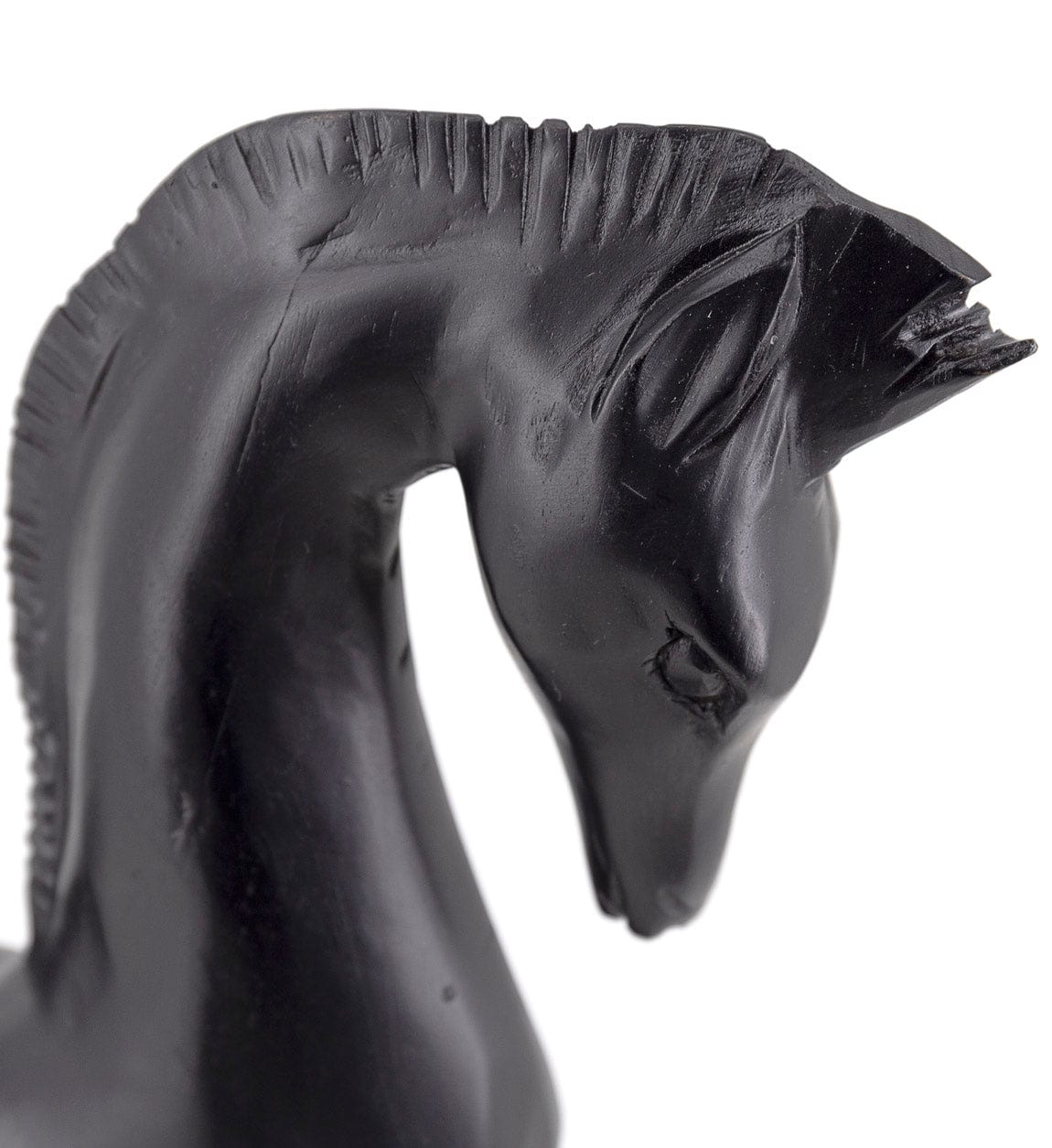 Moycor Decoratiune din lemn, Horse Negru, l28xA13xH45 cm