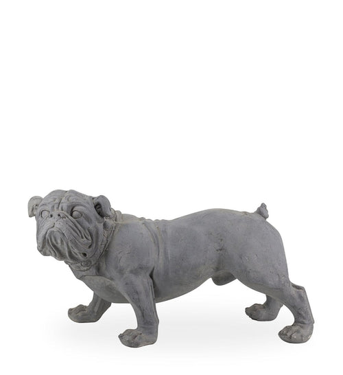 Moycor Decoratiune din rasina, Bulldog Gri, L75xl35xH40 cm