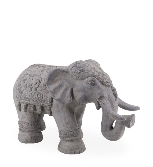 Moycor Decoratiune din rasina, Elephant Gri, L65xl27xH40 cm