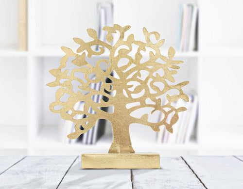 Mauro Ferretti Decoratiune metalica, Albero Auriu, l31xA8,5xH31,5 cm