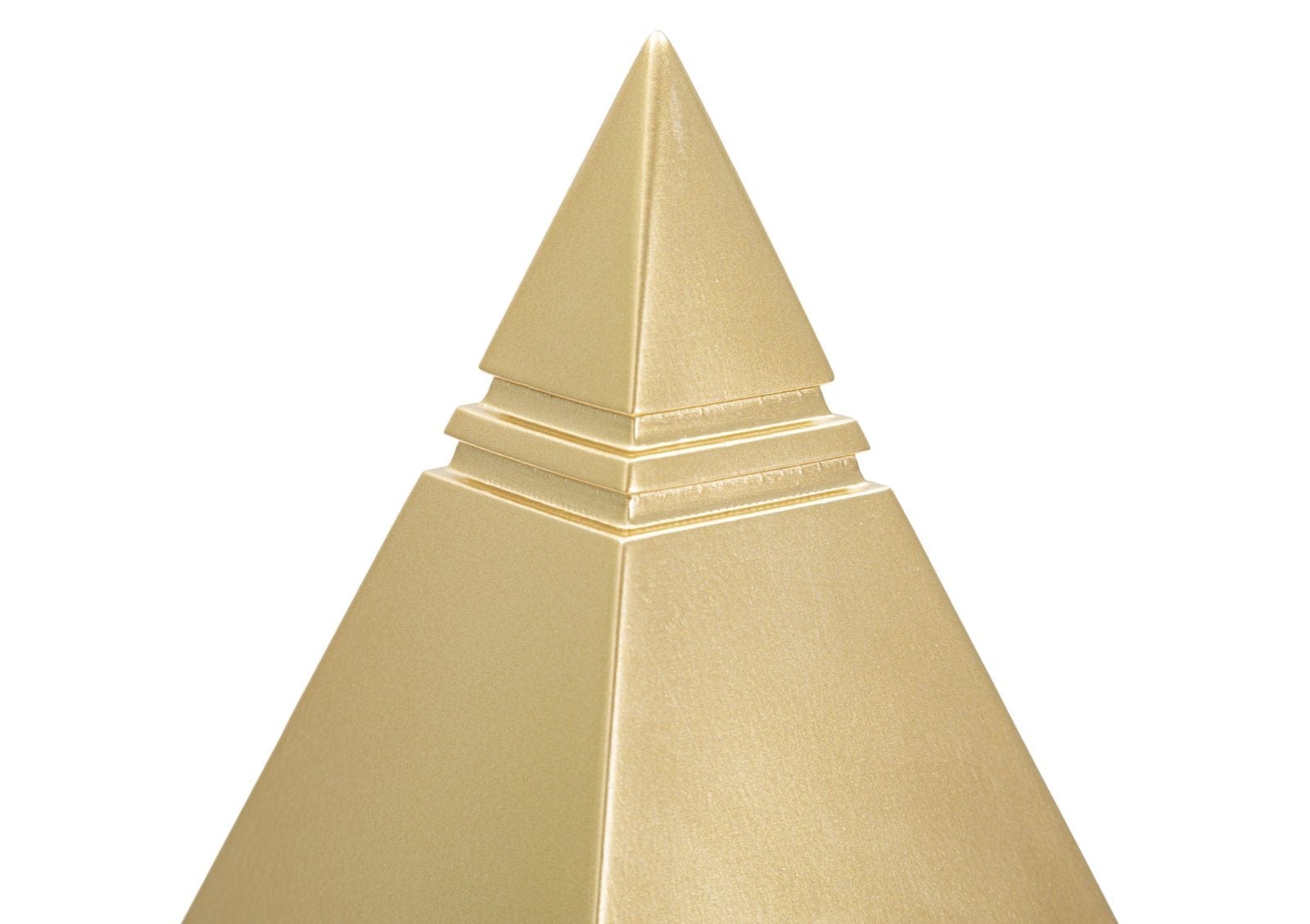 Decoratiune din polirasina Piramide Auriu, L11,5xl11,5xH15,5 cm (3)