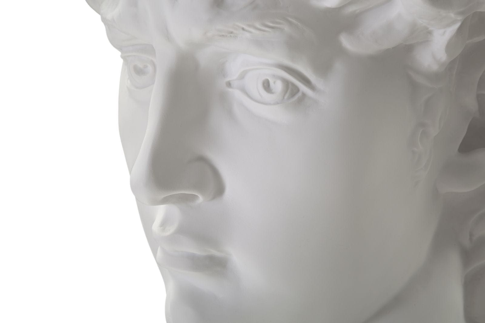 Decoratiune din rasina Ancient Head Sculpture Alb, L44xl35,5xH60 cm (3)