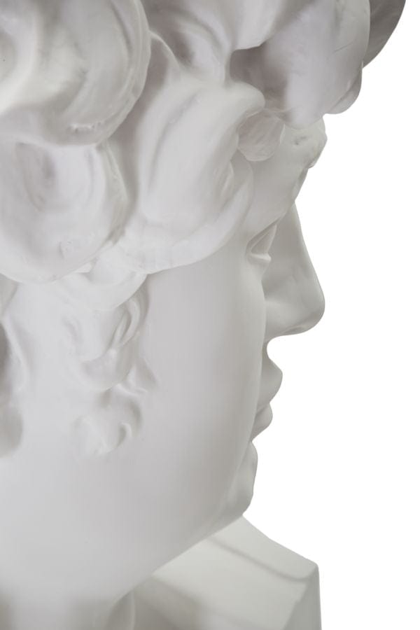 Decoratiune din rasina Ancient Head Sculpture Alb, L44xl35,5xH60 cm (4)