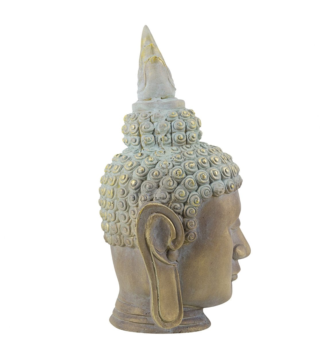 Decoratiune din rasina, Buddha Head Multicolor, L35xl35xH65 cm (2)
