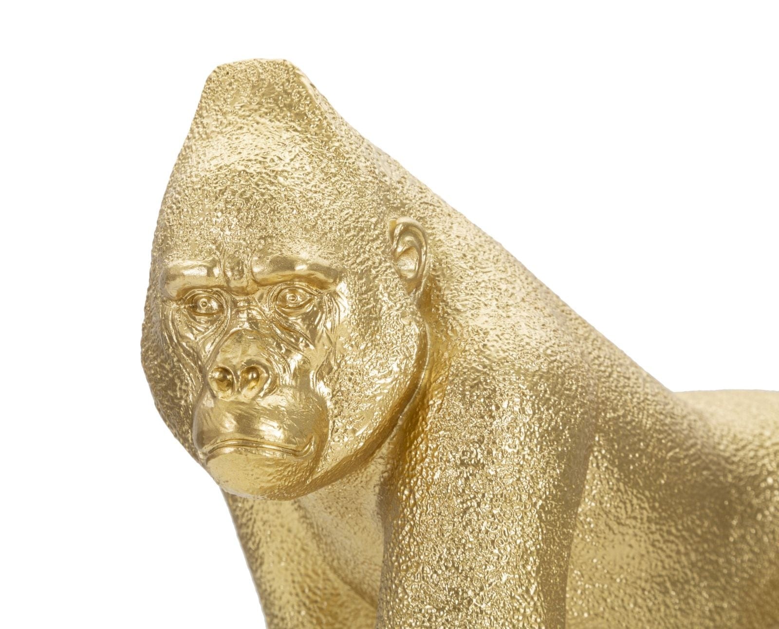 Decoratiune din rasina Gorilla Front Auriu, L29,7xl11,5xH21,8 cm (2)