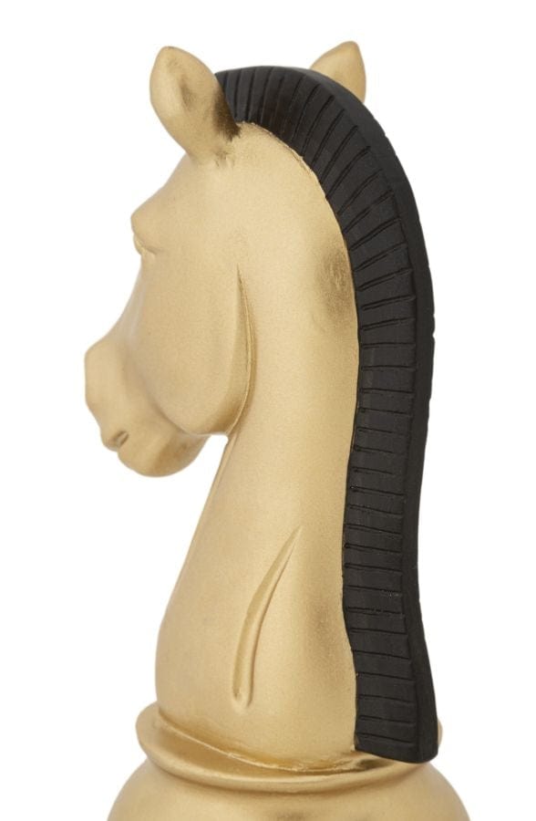 Decoratiune din rasina Horse Auriu, L10,5xl8,5xH19 cm (4)