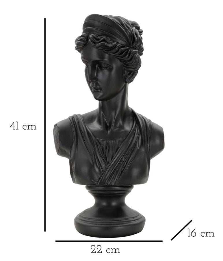 Decoratiune din rasina Roman Women Negru, L22xl16xH41 cm (5)