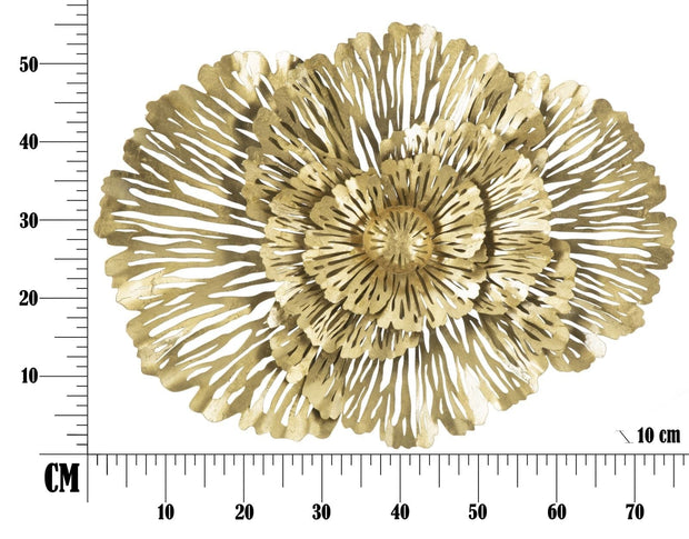 Decoratiune metalica de perete Ibis Glam Auriu, l74xA10xH55 cm (7)