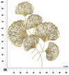 Decoratiune metalica de perete Iris Verticale Auriu, l78xA5,5xH101 cm (9)
