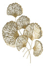 Decoratiune metalica de perete Iris Verticale Auriu, l78xA5,5xH101 cm (3)