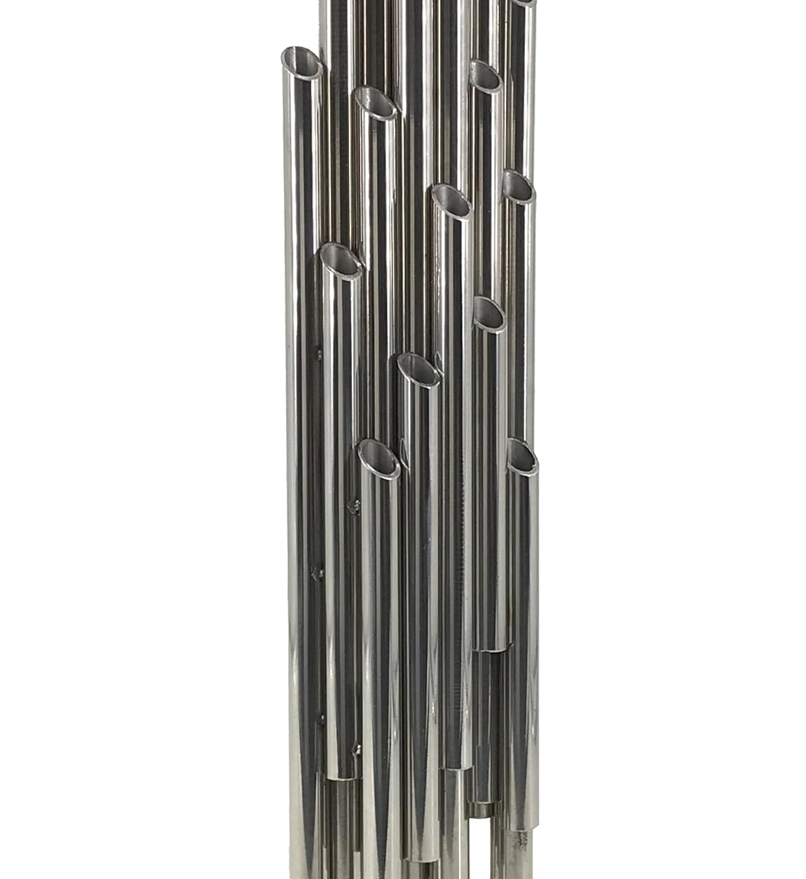 Decoratiune metalica Tubes Crom, L12xl12xH38 cm (2)