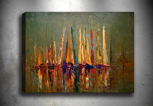 Tablou Canvas Abstract 117 Multicolor, 70 x 100 cm