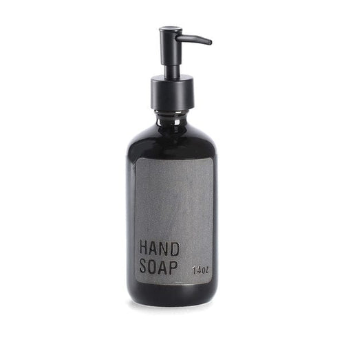 Dozator pentru sapun din ceramica, Handsoap Negru, Ø7xH20,8 cm