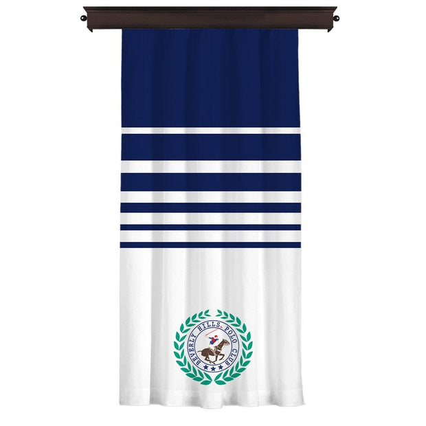 Draperie Beverly Hills Polo Club Crt 10-1 Bleumarin / Alb, 140 x 260 cm (1)