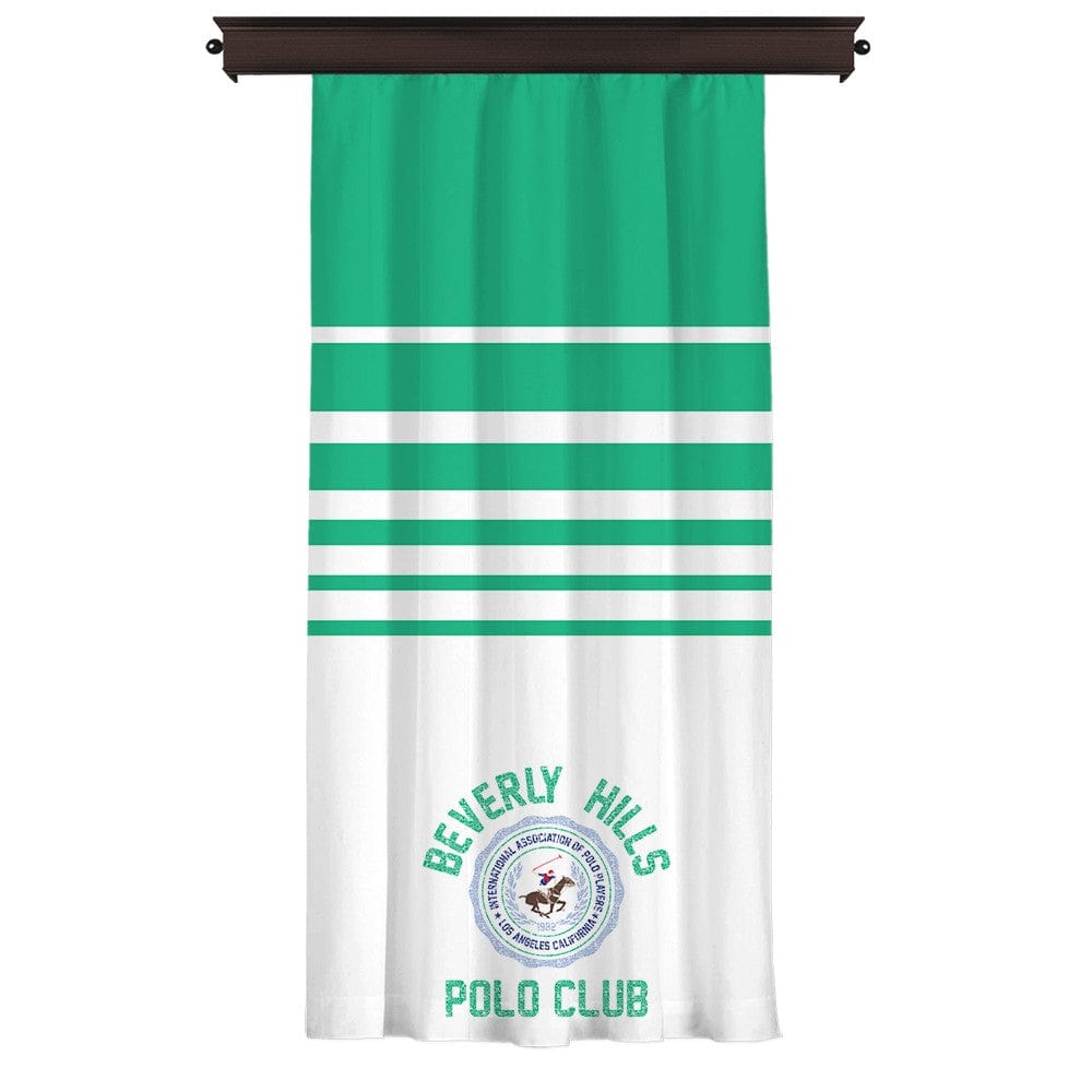 Draperie Beverly Hills Polo Club Crt 11-1 Verde / Alb, 140 x 260 cm (1)