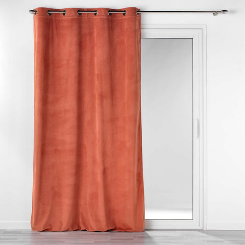 U10 Draperie Casual Velvet Caramiziu, 140 x 260 cm