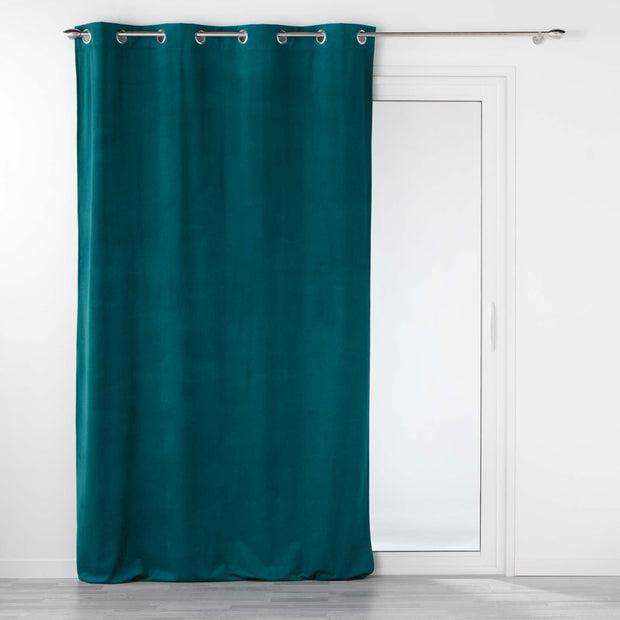 Draperie Velouriane Velvet Petrol, 140 x 260 cm