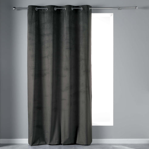 U10 Draperie Velvetine Velvet Antracit, 140 x 240 cm