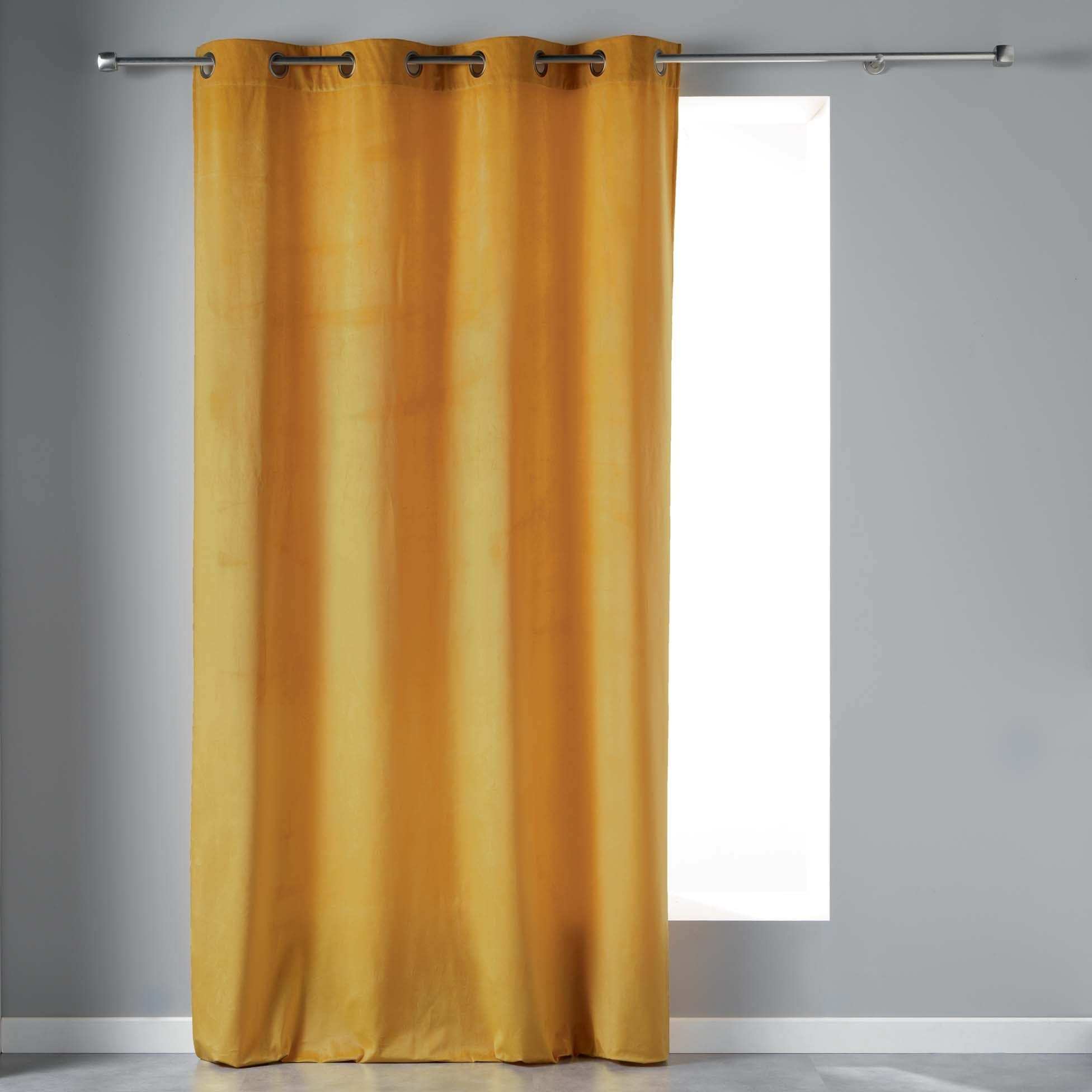 Draperie Velvetine Velvet Galben, 140 x 240 cm