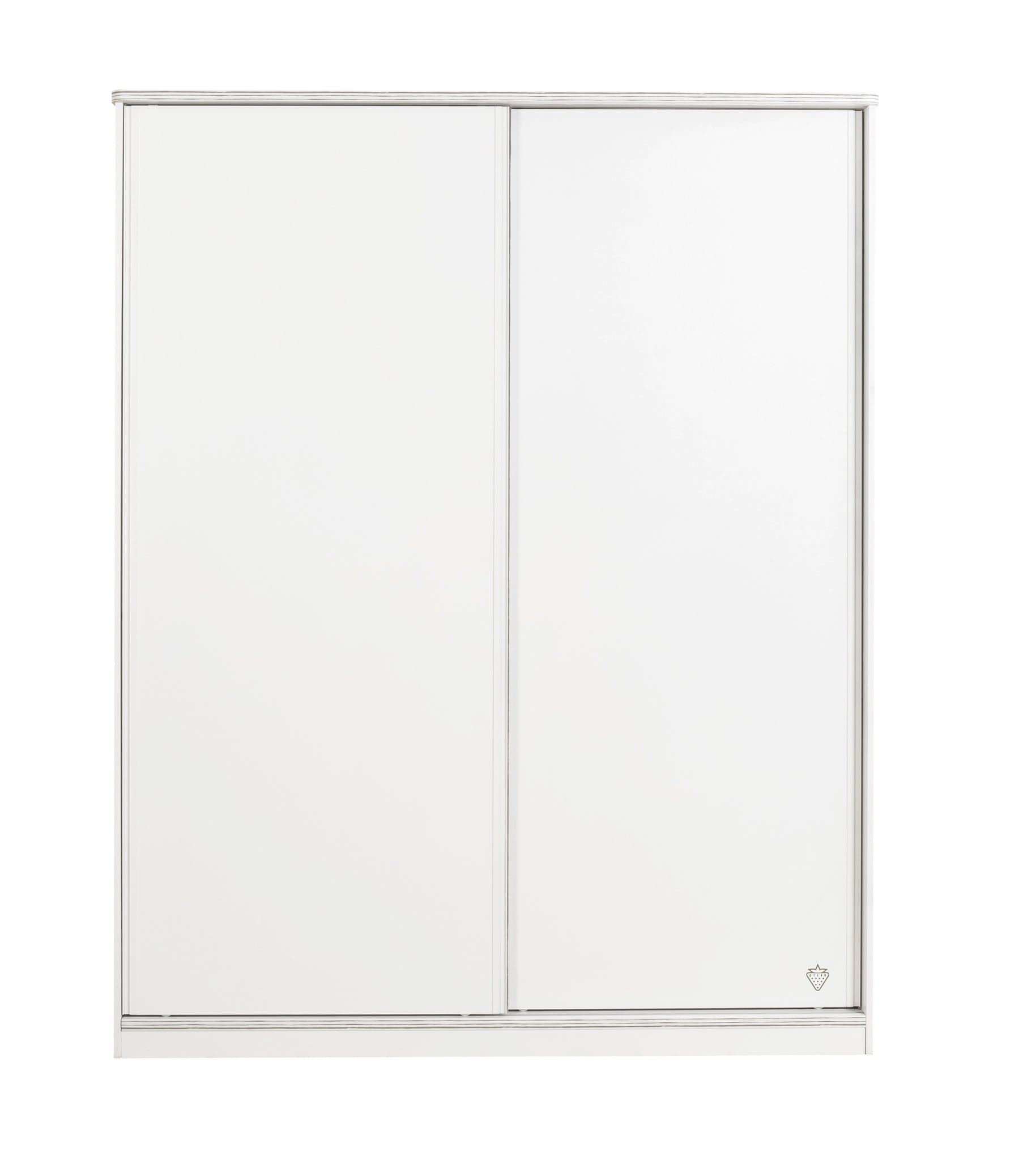 Dulap din pal cu 2 usi glisante pentru tineret White, l164xA59xH206 cm (1)