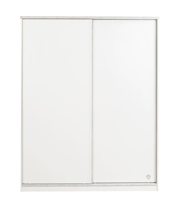 Dulap din pal cu 2 usi glisante pentru tineret White, l164xA59xH206 cm (1)