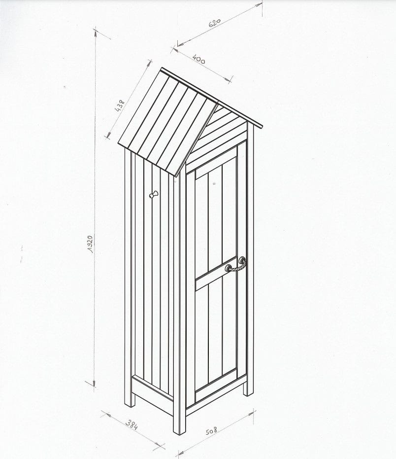 Vipack Dulap tip casuta din lemn de pin si MDF cu 1 usa, pentru copii Lewis Alb, l62xA40xH191,5 cm