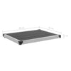 VidaXL Dus de exterior cu platforma, din otel inoxidabil si WPC, Calenda Outdoor Small Gri / Crom, L80xl62xH220 cm