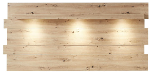 Innostyle Etajera suspendata din MDF cu LED inclus Loftis Stejar Artisan, l202xA24xH93 cm