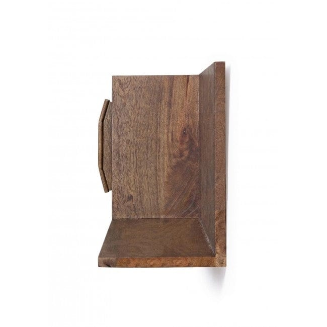 Etajera suspendata din lemn de mango, cu usa pe partea stanga Emira Natural, l103xA20xH31,9 cm (3)