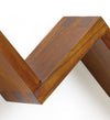 Etajera suspendata din lemn si furnir, Star Nuc, l120xA20xH28 cm (2)