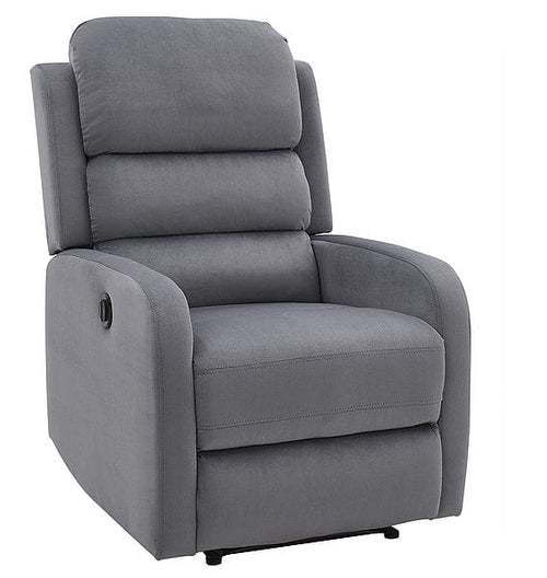 Fotoliu Recliner cu mecanism electric si functie masaj, tapitat cu stofa, Page M Velvet Gri, l64xA88xH102 cm