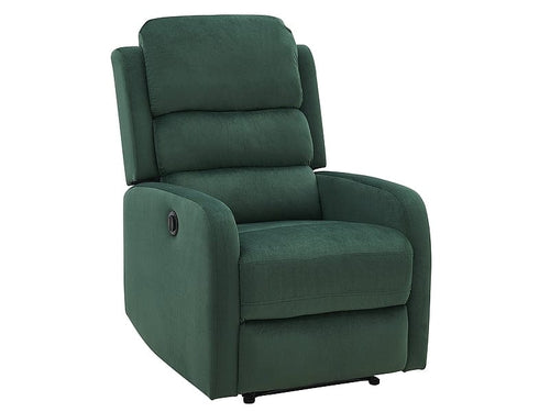 Fotoliu Recliner cu mecanism electric si port USB, tapitat cu stofa, Page Velvet Verde Inchis, l64xA88xH102 cm