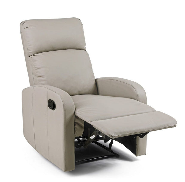 Fotoliu Recliner tapitat cu piele ecologica Iris Grej, l67,5xA90,5xH98 cm (2)