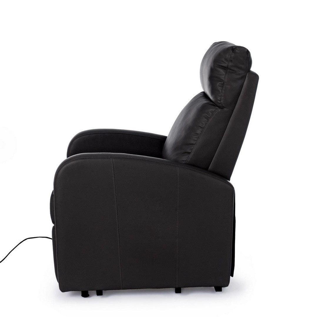 Fotoliu Recliner tapitat cu piele ecologica Lift Negru, l73xA93xH106 cm (4)