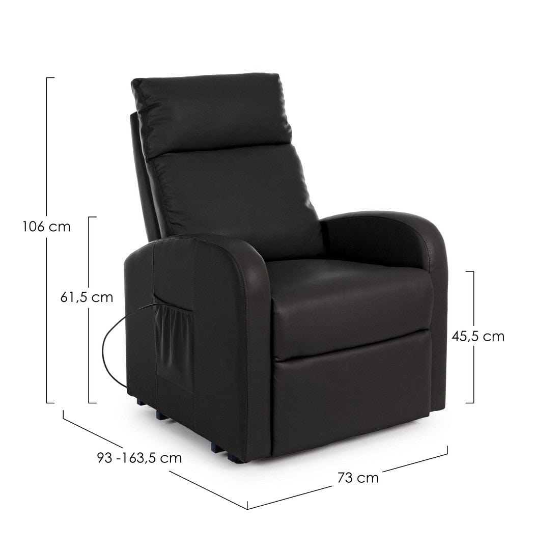 Fotoliu Recliner tapitat cu piele ecologica Lift Negru, l73xA93xH106 cm (7)