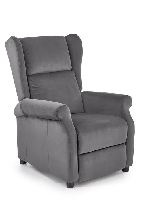 Halmar Fotoliu Recliner tapitat cu stofa, Agatha II Velvet Gri, l75xA92xH107 cm