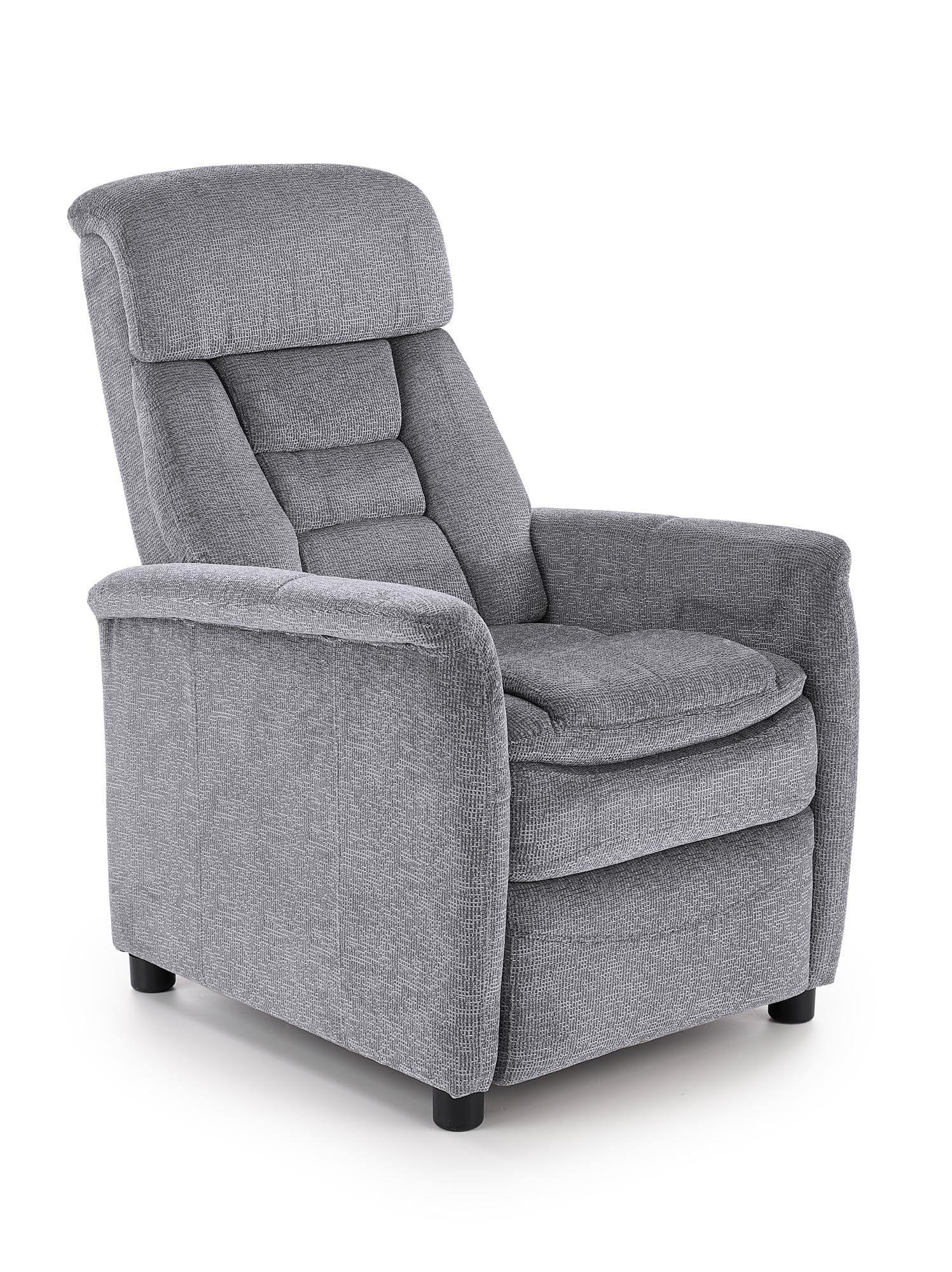 Fotoliu Recliner tapitat cu stofa Jordy Gri, l71xA85xH106 cm