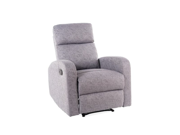 Fotoliu Recliner tapitat cu stofa Marte Gri, l75xA89xH100 cm