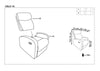 Fotoliu Recliner tapitat cu stofa, Osmond 1S Bej, l75xA95xH100 cm (11)