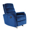 Fotoliu Recliner tapitat cu stofa Jaron Velvet Bleumarin, l78xA98xH102 cm