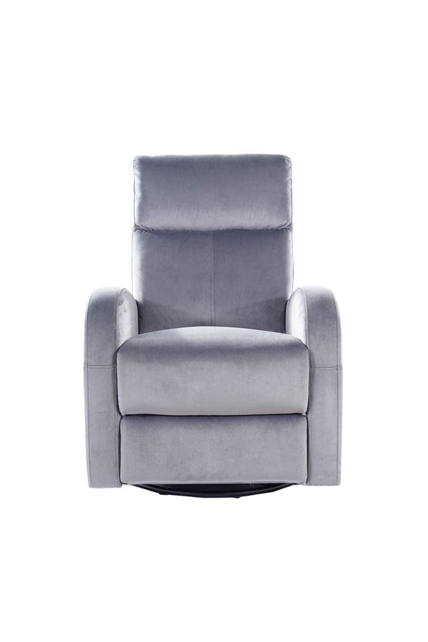 Fotoliu Recliner tapitat cu stofa Oleda Velvet Gri, l72xA80xH101 cm (1)