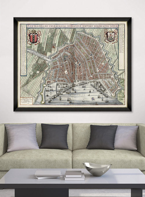 Tablou Framed Art Map Of Amsterdam (1)