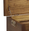 Lada de depozitare din lemn si furnir, cu 2 sertare, Star Nuc, l90xA45xH50 cm (2)
